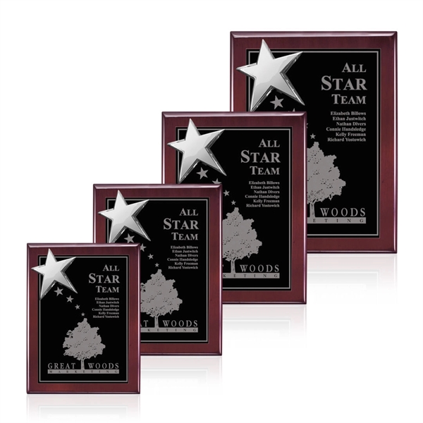 High-Gloss Piano Finish Plaque with Rising Star Ornament... from ASI 84592 St Regis Group / St Regis
