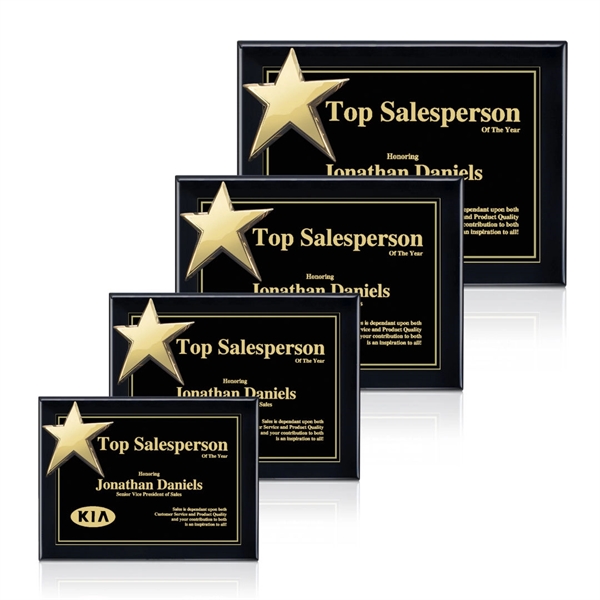 High-Gloss Piano Finish Plaque with Rising Star Ornament... from ASI 84592 St Regis Group / St Regis