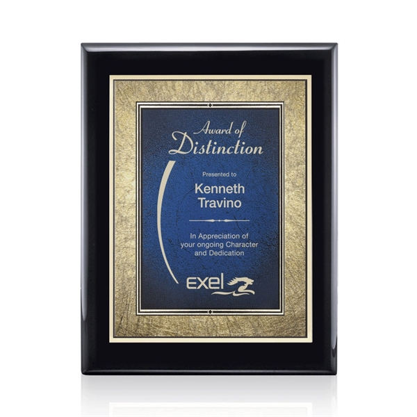 Oakleigh/Tamara Plaque - Black/Blue 7"x9"... from ASI 84592 St Regis Group / St Regis