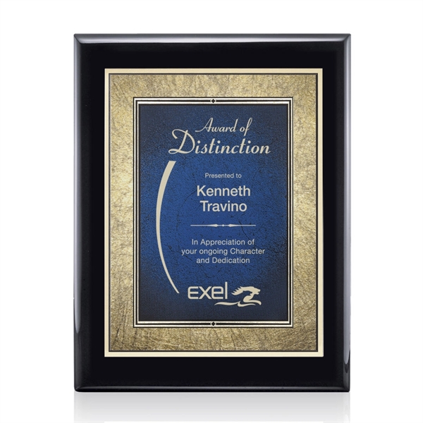 Oakleigh/Tamara Plaque - Black/Blue 7"x9"... from ASI 84592 St Regis Group / St Regis