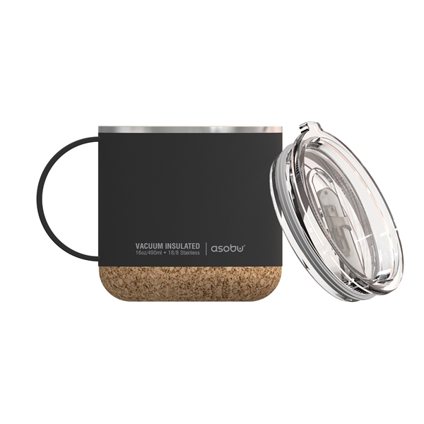 Insulated stainless steel mug with ceramic coated interior and spill proof... from ASI 31518 ADNART