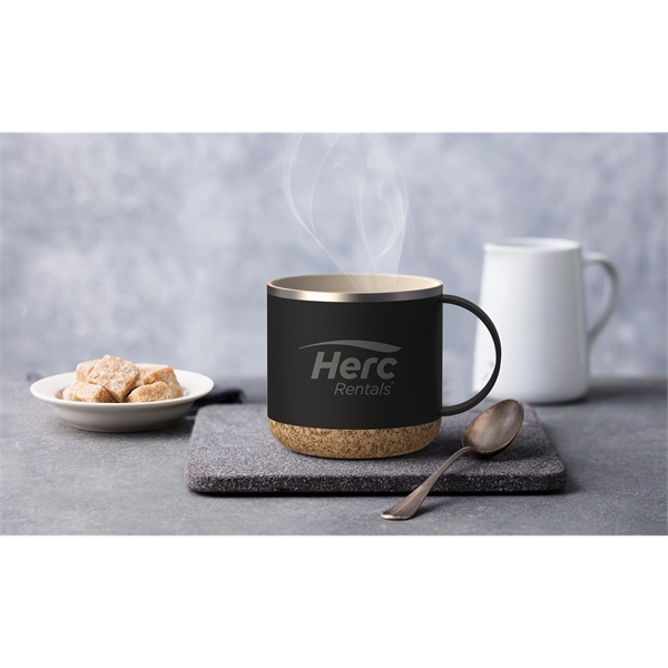 Insulated stainless steel mug with ceramic coated interior and spill proof... from ASI 31518 ADNART