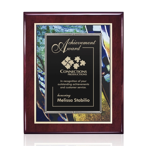 Oakleigh/Verdi Plaque - Rosewood 7"x9"... from ASI 84592 St Regis Group / St Regis