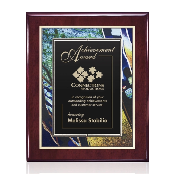 Oakleigh/Verdi Plaque - Rosewood 7"x9"... from ASI 84592 St Regis Group / St Regis