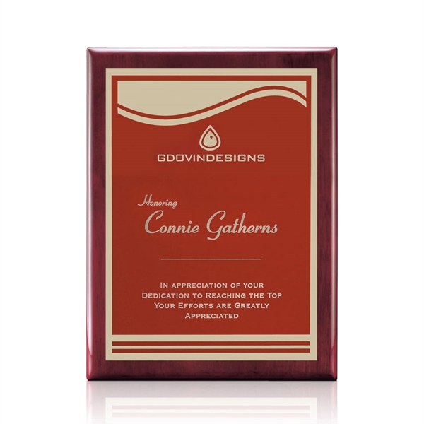 High gloss rosewood piano finished and red plaque with plate.... from ASI 84592 St Regis Group / St Regis