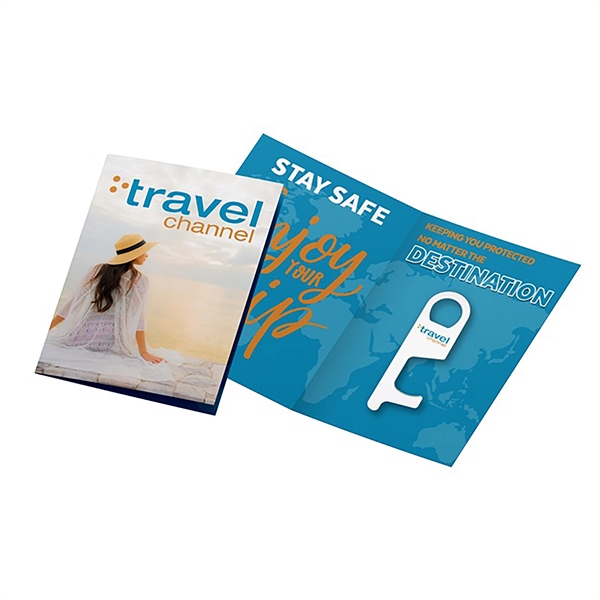 4.08" x 1.25" Tek Klean touchless device on folded 5" x... from ASI 90807 Tekweld