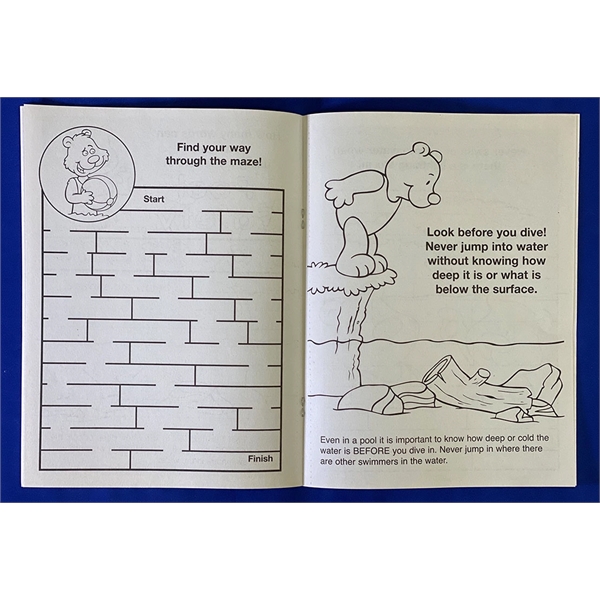 Pool Safety educational coloring and activity book.... from ASI 45815 Coloring Book Solutions / Coloring Book Solutions™