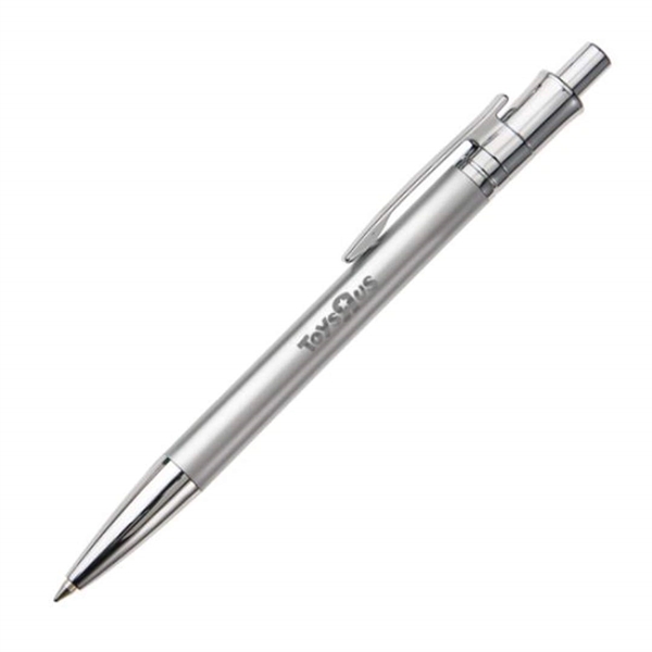 Metal click-action ballpoint pen with chrome trim.... from ASI 84592 St Regis Group
