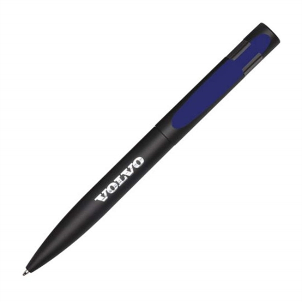 Metal twist-action ballpoint pen with rubber touch coating.... from ASI 84592 St Regis Group