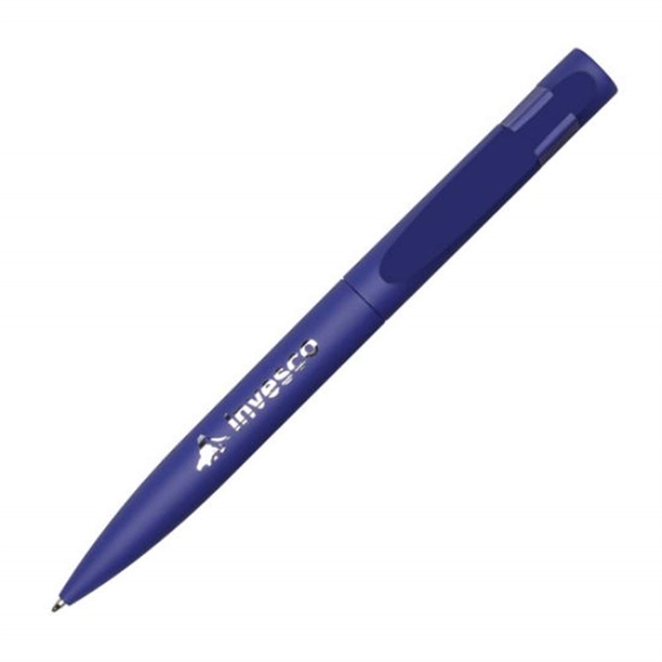 Metal twist-action ballpoint pen with rubber touch coating.... from ASI 84592 St Regis Group