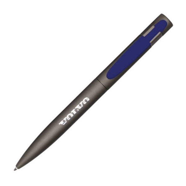 Metal twist-action ballpoint pen with rubber touch coating.... from ASI 84592 St Regis Group