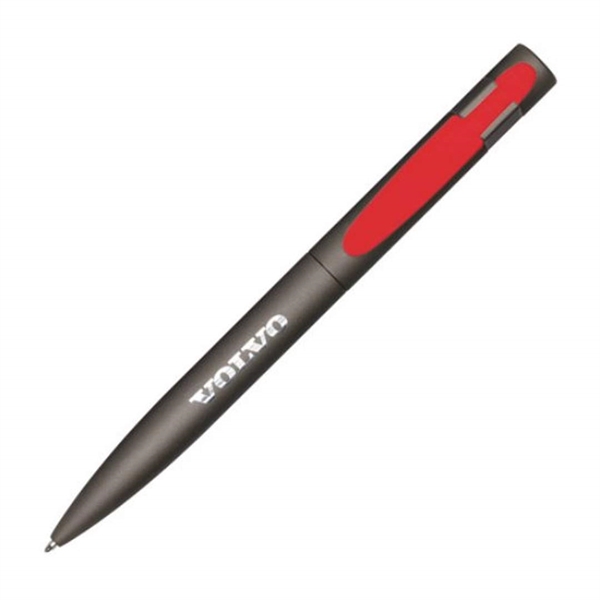 Metal twist-action ballpoint pen with rubber touch coating.... from ASI 84592 St Regis Group