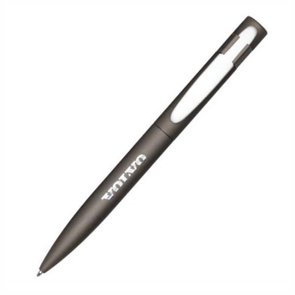 Metal twist-action ballpoint pen with rubber touch coating.... from ASI 84592 St Regis Group