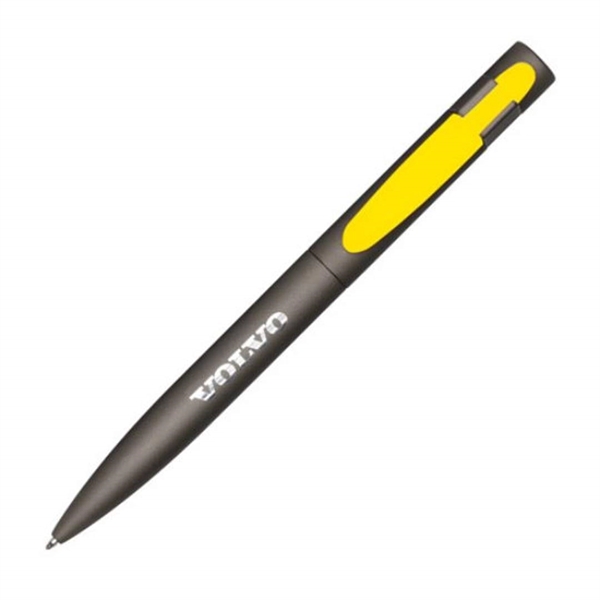 Metal twist-action ballpoint pen with rubber touch coating.... from ASI 84592 St Regis Group