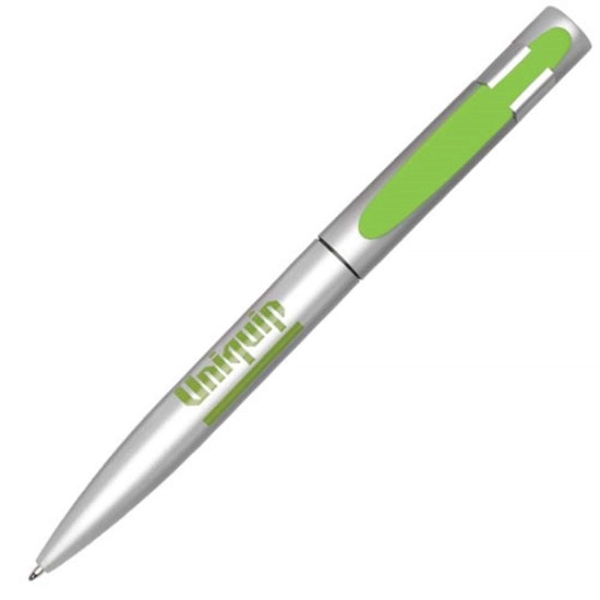 Metal twist-action ballpoint pen with rubber touch coating.... from ASI 84592 St Regis Group