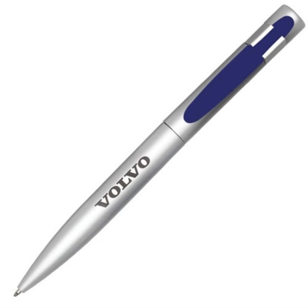 Metal twist-action ballpoint pen with rubber touch coating.... from ASI 84592 St Regis Group
