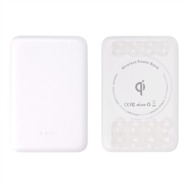 5,000mAh; 5 Watts; UL Listed - Qi Certified; Combination wireless charger... from ASI 62124 iClick, Inc. / iClick®