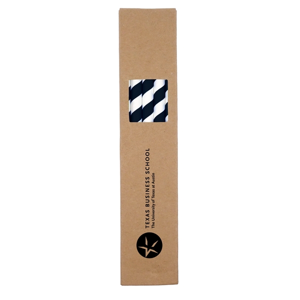 10 pack of 1.325" x 7.75" biodegradable paper straws in paper... from ASI 90807 Tekweld