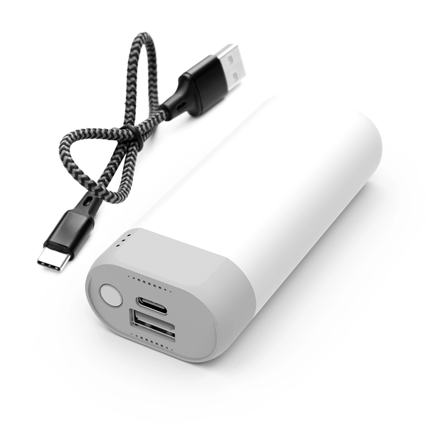 Nova+ power bank for charging up to two compatible devices at... from ASI 61125 Hit Promotional Products / Hit®