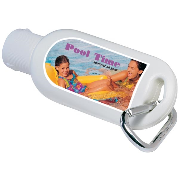 SPF-30 sport sunscreen with carabiner, 1.5 oz.... from ASI 40480 Koozie Group / Norwood