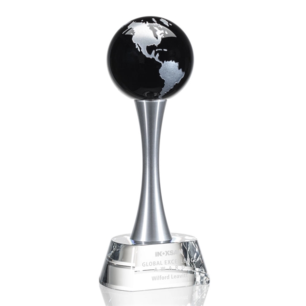 Elegantly statuesque award with an optical crystal base and Black optical... from ASI 84592 St Regis Group / St Regis