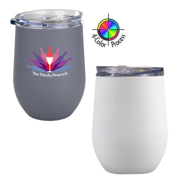 10oz Bev2Go Stainless Steel Vacuum Insulated Stemless Wine Glass... from ASI 80093 Pyrographics