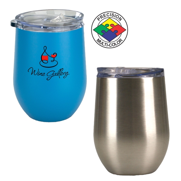 10oz Bev2Go Stainless Steel Vacuum Insulated Stemless Wine Glass... from ASI 80093 Pyrographics