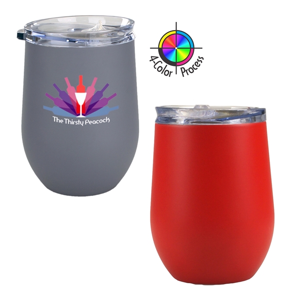 10oz Bev2Go Stainless Steel Vacuum Insulated Stemless Wine Glass... from ASI 80093 Pyrographics