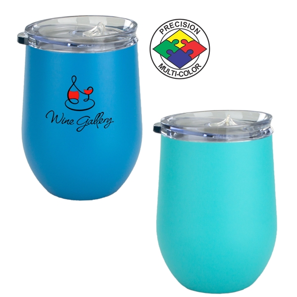 10oz Bev2Go Stainless Steel Vacuum Insulated Stemless Wine Glass... from ASI 80093 Pyrographics