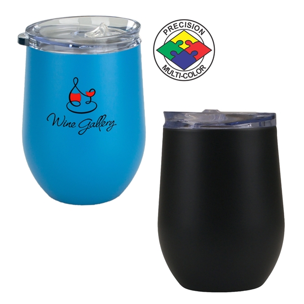 10oz Bev2Go Stainless Steel Vacuum Insulated Stemless Wine Glass... from ASI 80093 Pyrographics