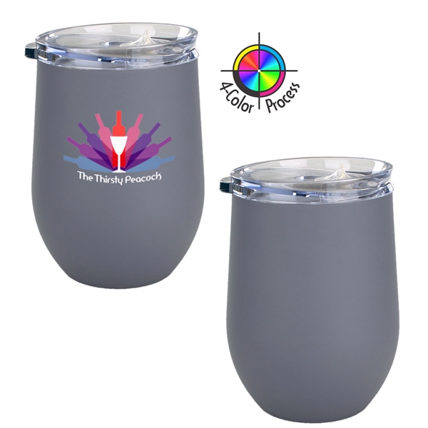 10oz Bev2Go Stainless Steel Vacuum Insulated Stemless Wine Glass... from ASI 80093 Pyrographics