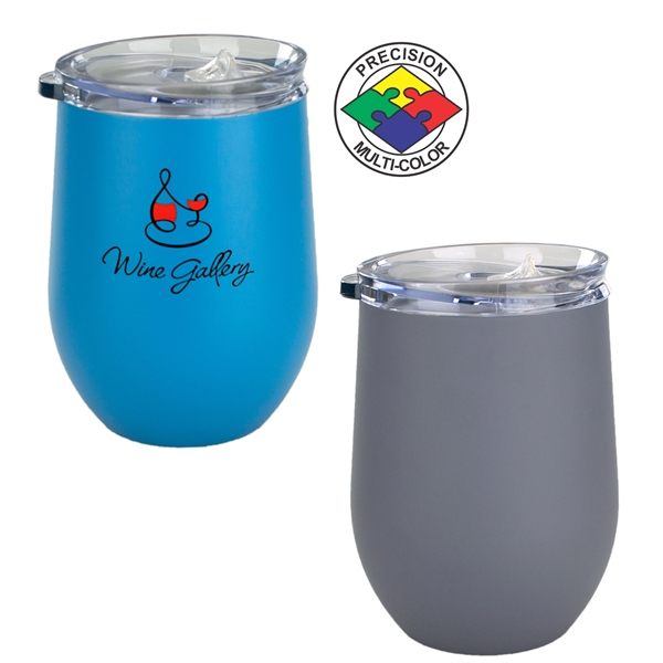 10oz Bev2Go Stainless Steel Vacuum Insulated Stemless Wine Glass... from ASI 80093 Pyrographics