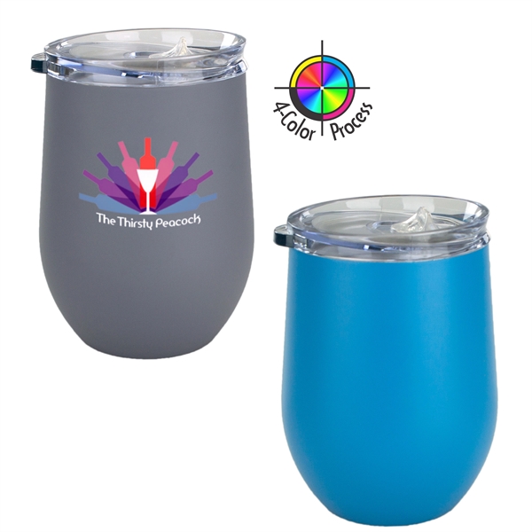 10oz Bev2Go Stainless Steel Vacuum Insulated Stemless Wine Glass... from ASI 80093 Pyrographics