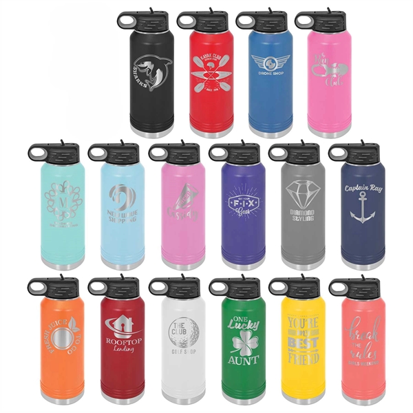 Polar Camel Water Bottle with Lid 32oz, Flip Top Straw Lid,... from ASI 72657 Active Life Promo / Active Life Promo Ingrain Promo