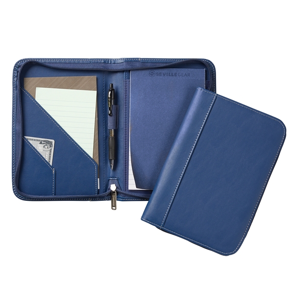 Zippered padfolio features contrast stitching and interior organizer section. Compact and... from ASI 86565 Seville Gear