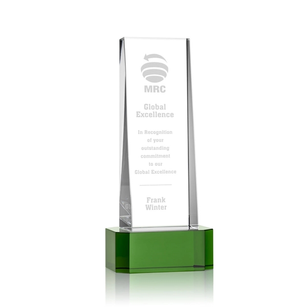 The impressive Milnerton Optical Crystal Award on an Emerald Crystal Base... from ASI 84592 St Regis Group / St Regis
