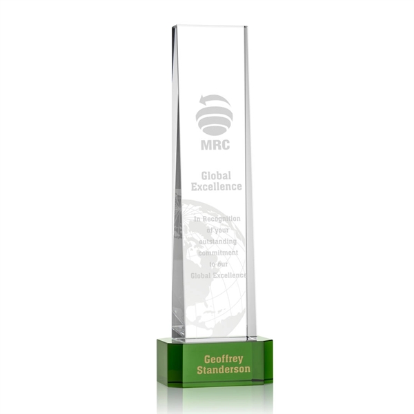 The impressive Milnerton Optical Crystal Award on an Emerald Crystal Base... from ASI 84592 St Regis Group / St Regis