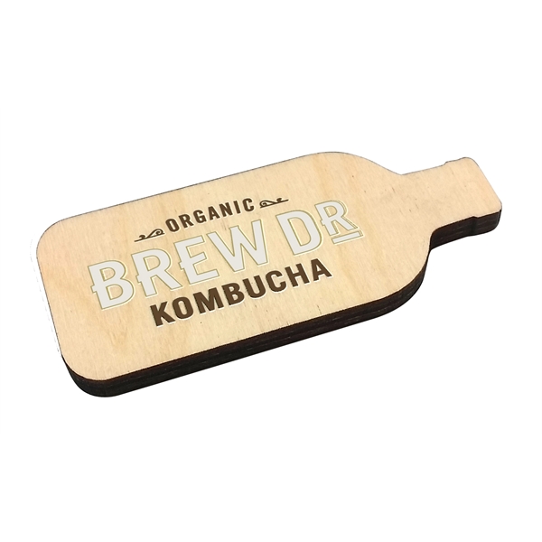 Birch wood magnet with 1/4" thickness and UV color graphics.... from ASI 72521 Morris Magnets / Laser Etch Line