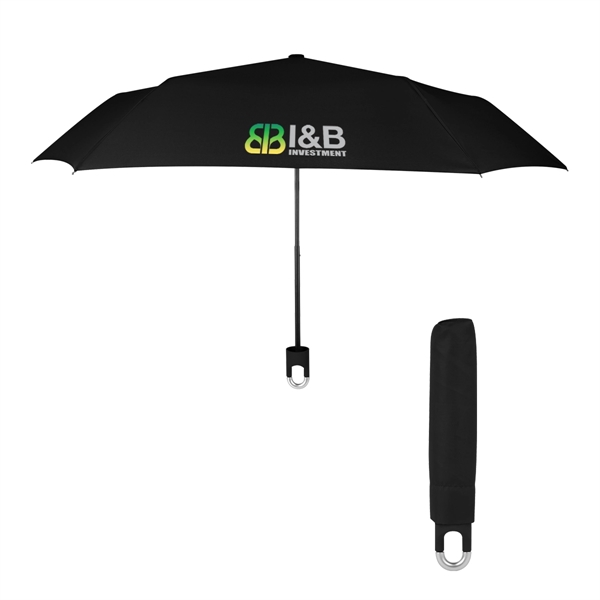 38" arc compact umbrella that's telescopic folding and manual-open with metal... from ASI 61125 Hit Promotional Products / Hit®