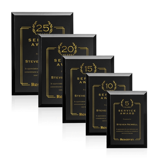 Merano Plaque with Gold foil that is revealed once laser engraved.... from ASI 84592 St Regis Group / St Regis