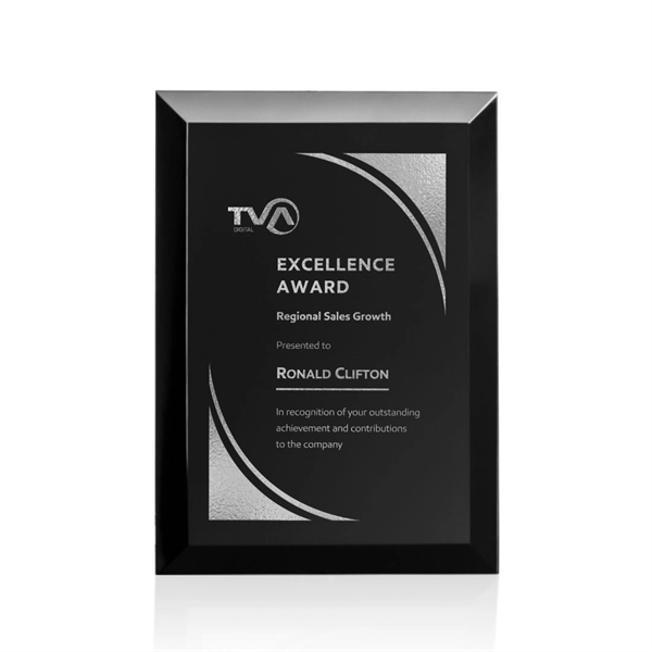 Merano Plaque with Silver foil that is revealed once laser engraved.... from ASI 84592 St Regis Group / St Regis