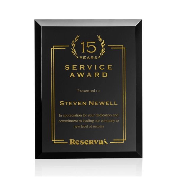 Merano Plaque with Gold foil that is revealed once laser engraved.... from ASI 84592 St Regis Group / St Regis