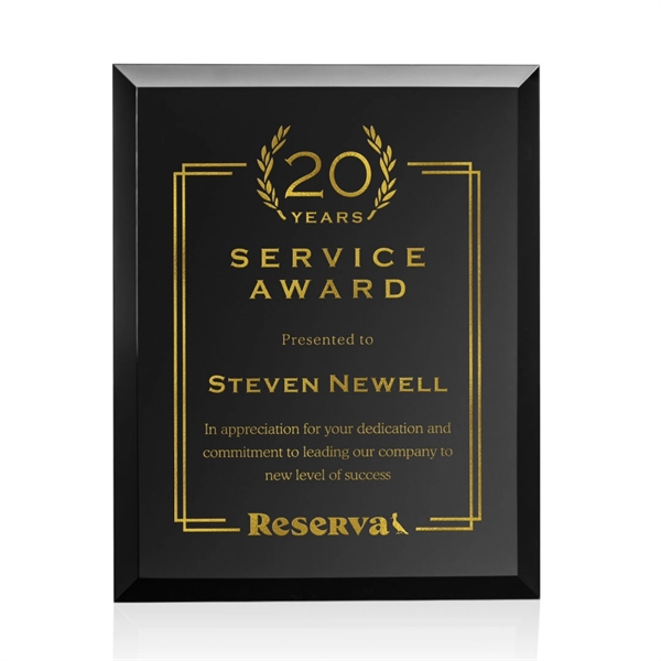 Merano Plaque with Gold foil that is revealed once laser engraved.... from ASI 84592 St Regis Group / St Regis