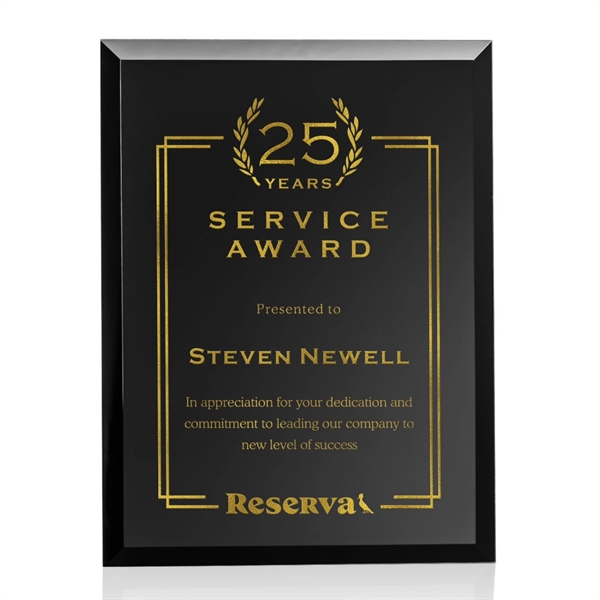 Merano Plaque with Gold foil that is revealed once laser engraved.... from ASI 84592 St Regis Group / St Regis