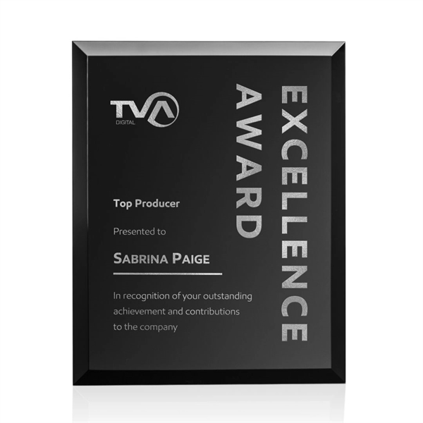 Merano Plaque with Silver foil that is revealed once laser engraved.... from ASI 84592 St Regis Group / St Regis