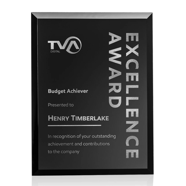 Merano Plaque with Silver foil that is revealed once laser engraved.... from ASI 84592 St Regis Group / St Regis