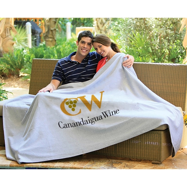 Oversized sweatshirt blanket made of 50% polyester / 50% cotton that... from ASI 79750 Pro Towels