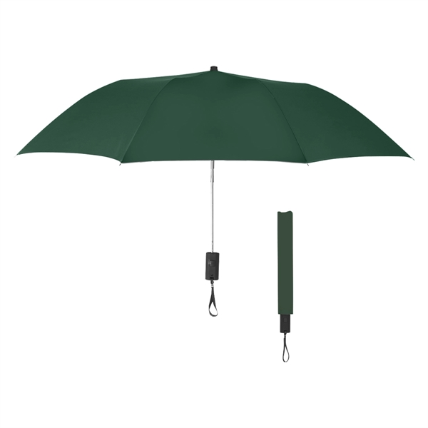 44" Arc Auto-Open Telescopic Folding Umbrella with matching sleeve.... from ASI 61125 Hit Promotional Products / Hit®