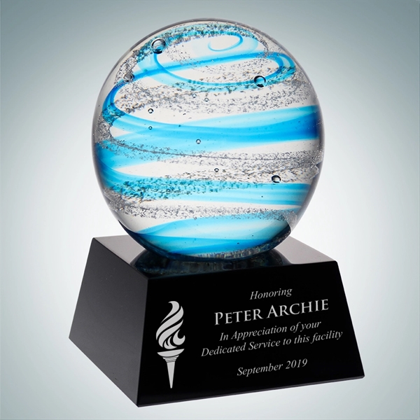This hand-crafted Art Glass Candy Stripes Award is truly a work... from ASI 47791 Best Deal Awards