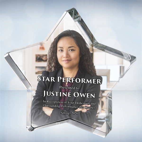 This Color Photo Imprinted Mystical Star Paperweight is the perfect unique... from ASI 47791 Best Deal Awards